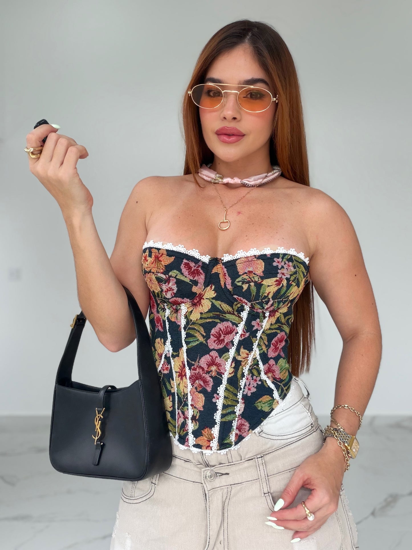 LUXE AURA BLACK CORSET