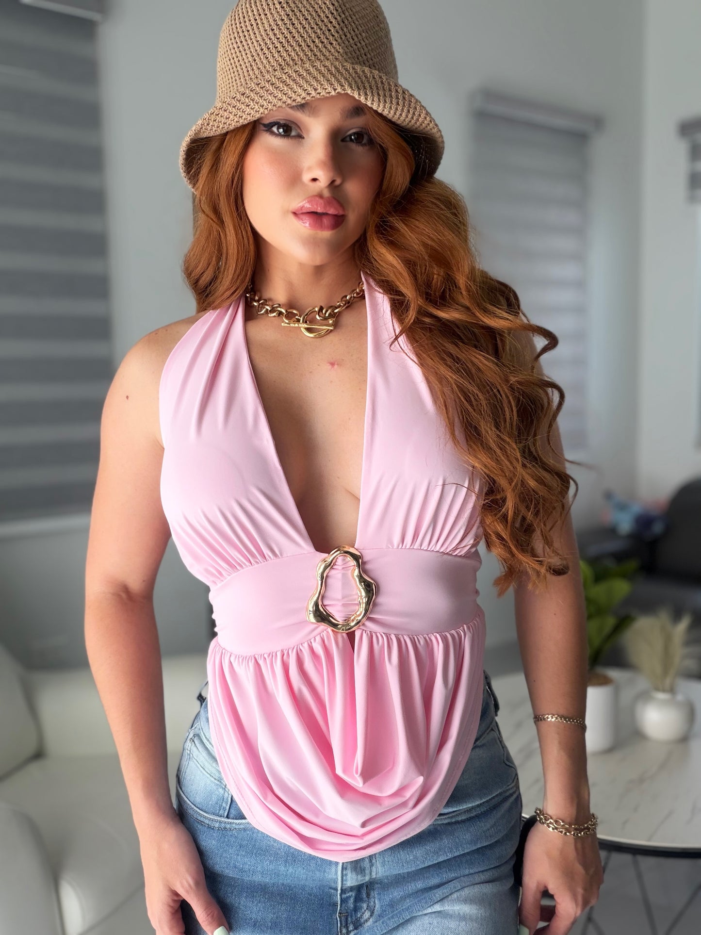 CRUSH PINK TOP