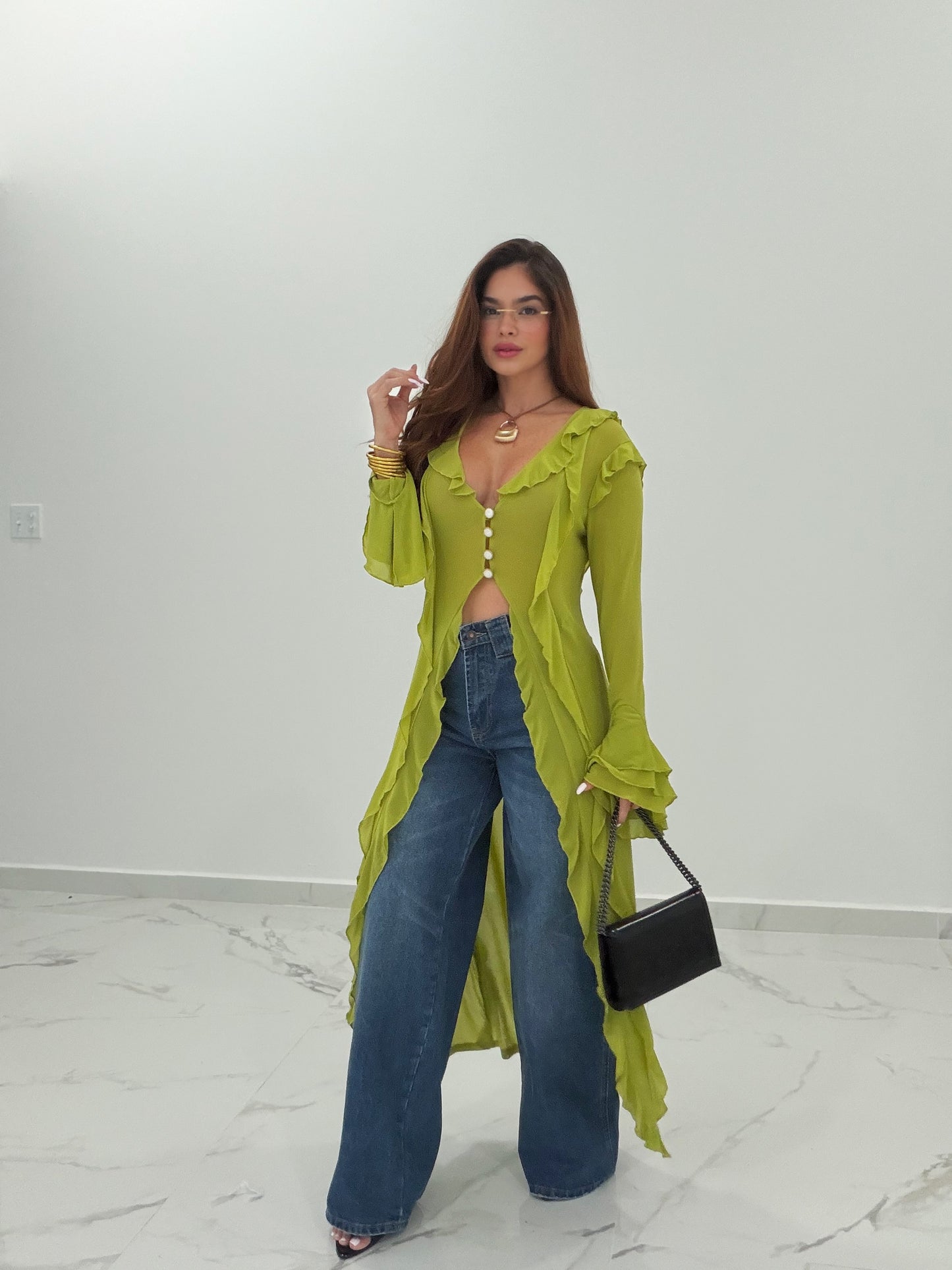 SAND OLIVE TOP