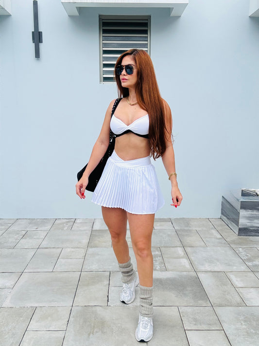 AZIRA WHITE SKIRT SET