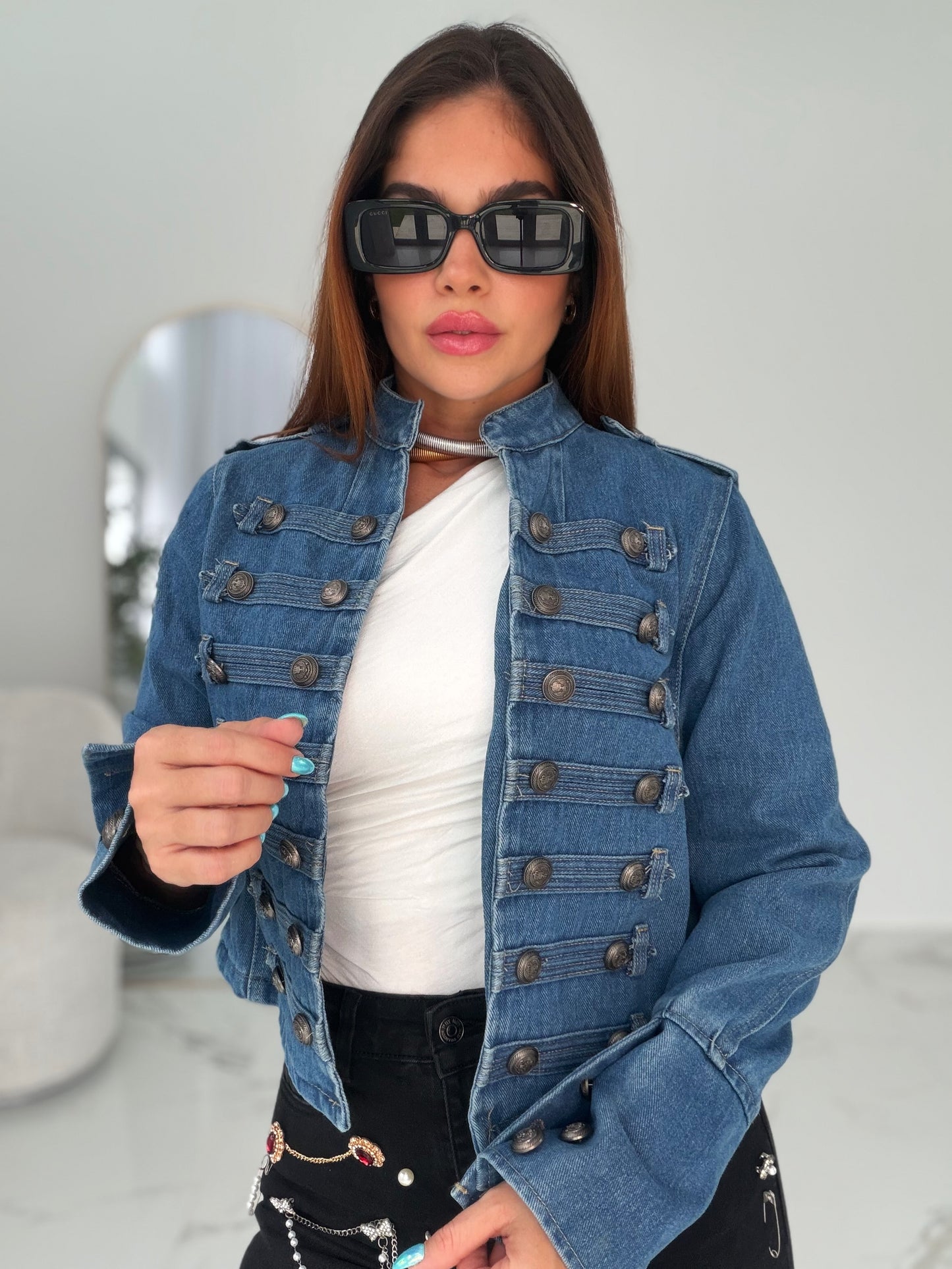 MILITAR DENIM JACKET