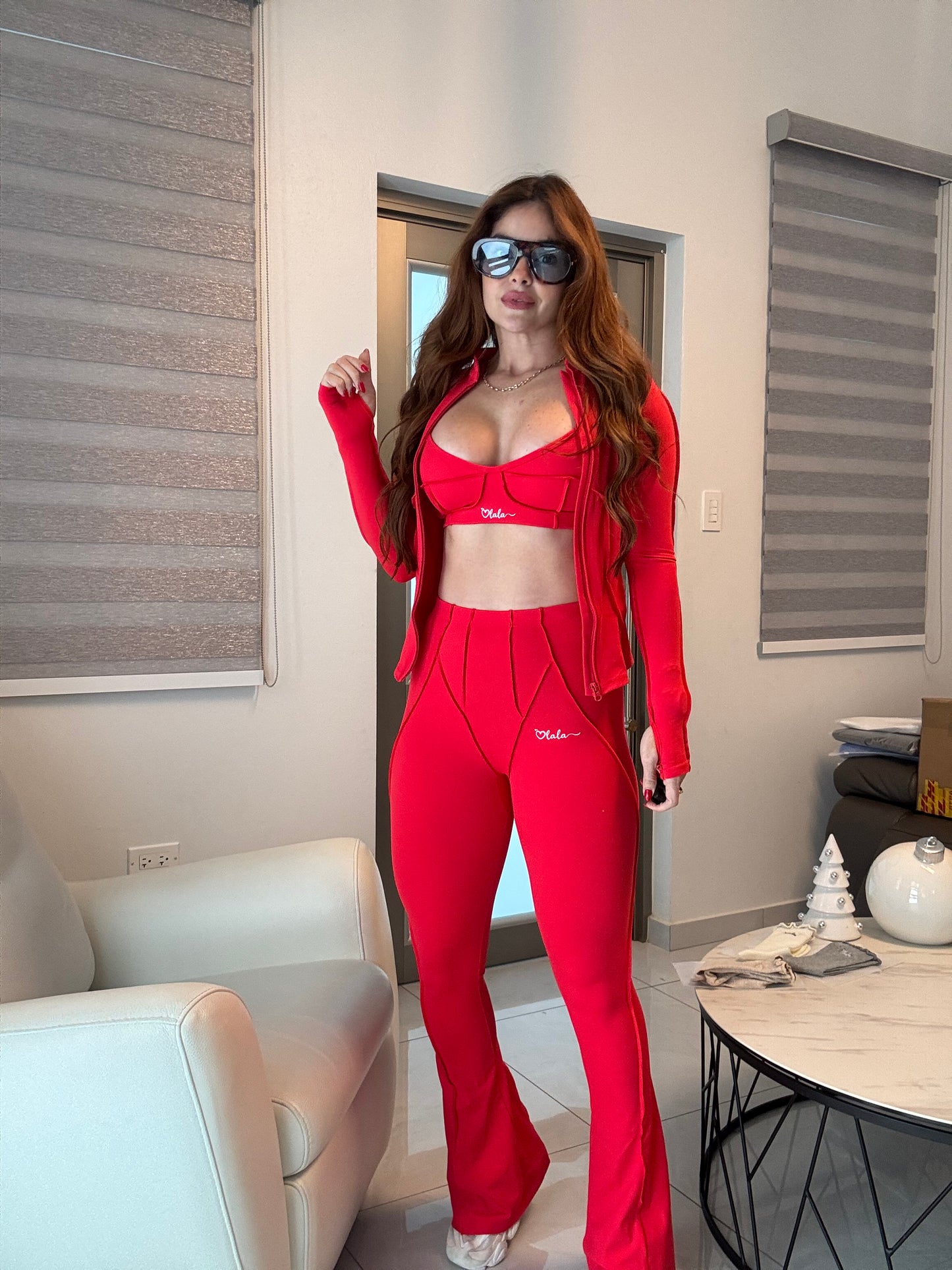 RADIANT 3 PIECES RED SET