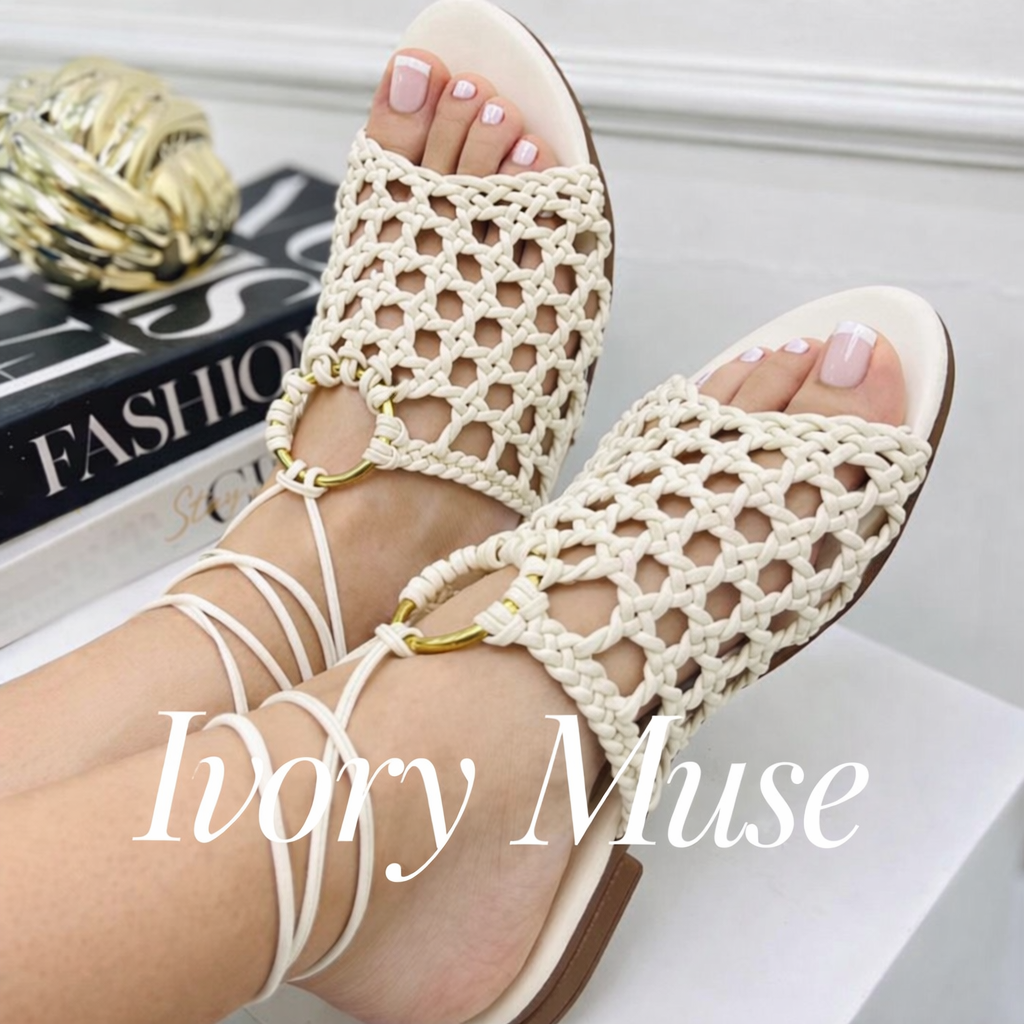 DELARA IVORY SANDALS