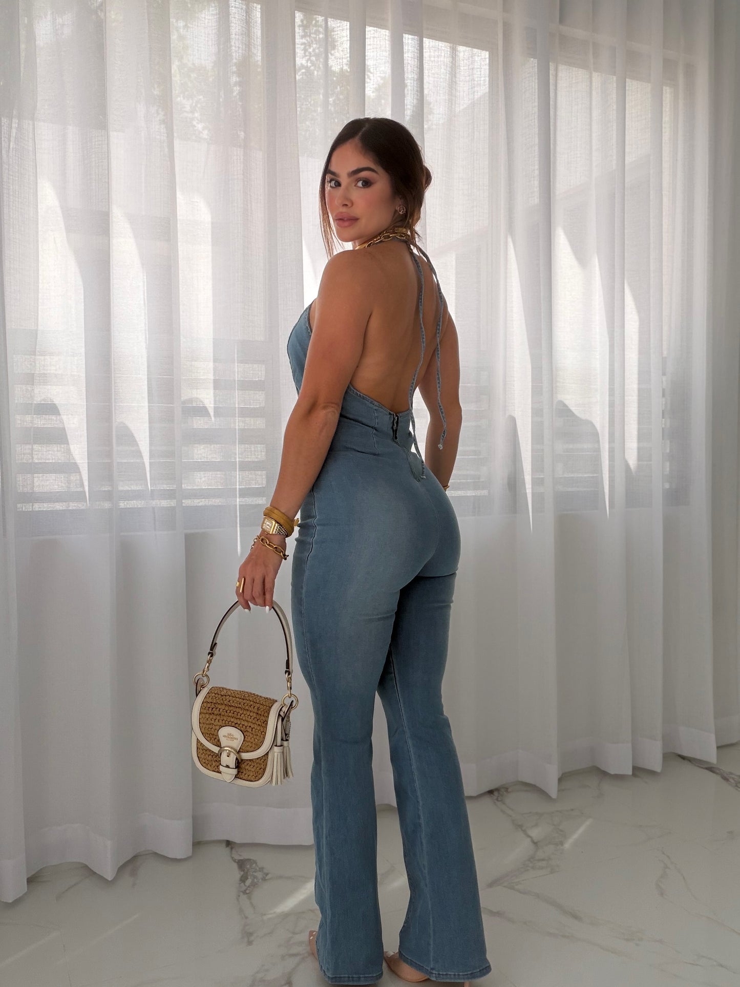 ICONIC DENIM JUMPSUIT