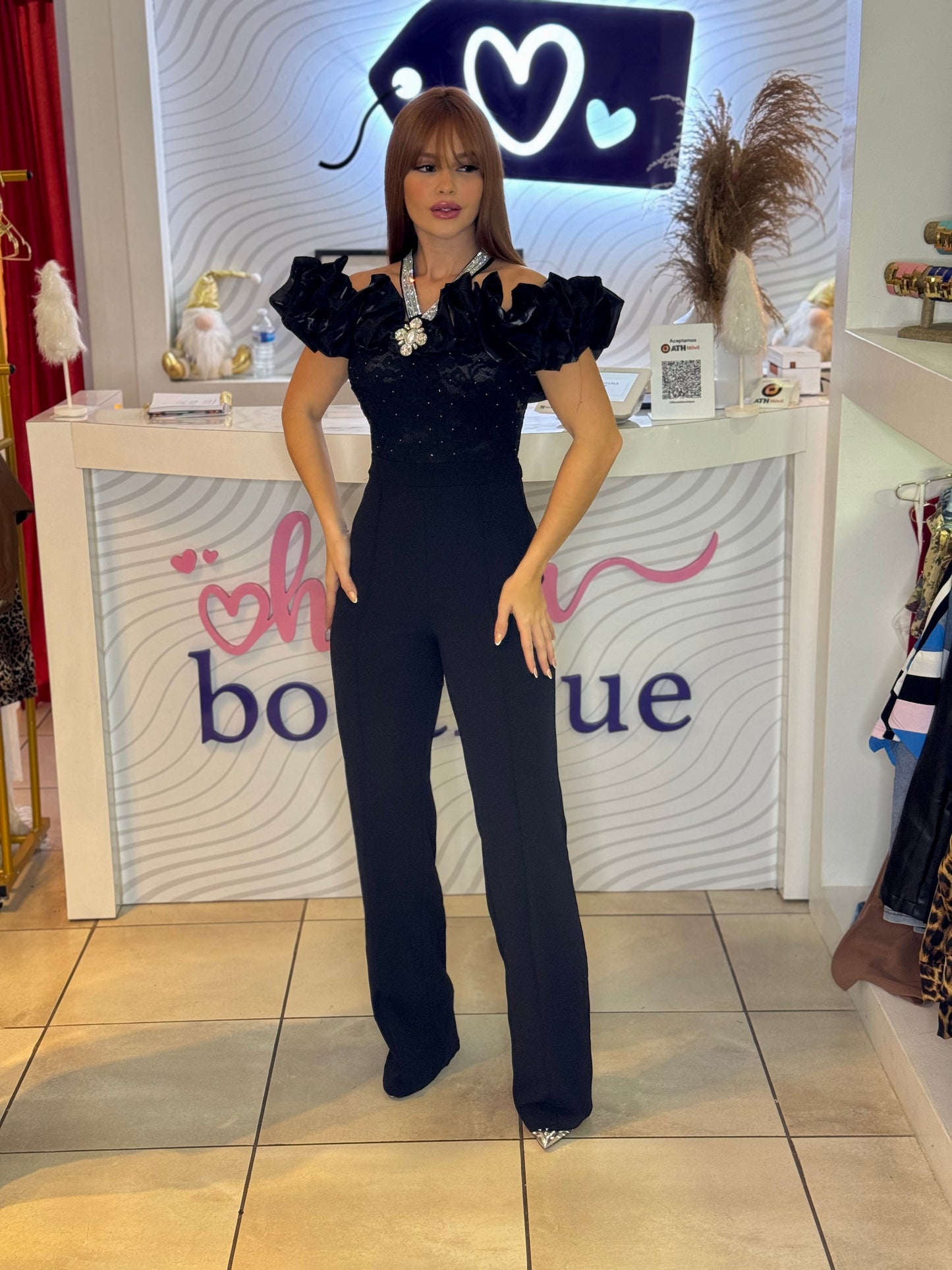 BLACK RULE JUMPSUIT