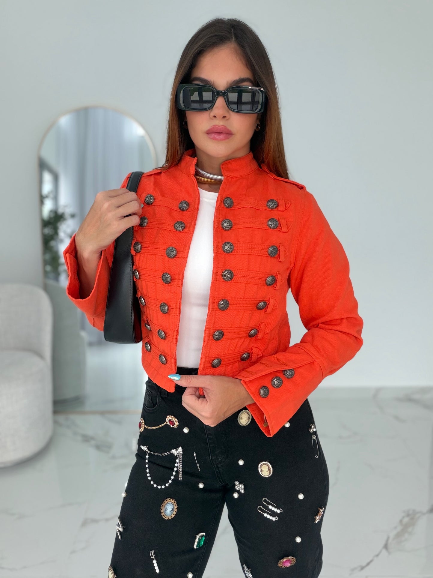 MILITAR ORANGE JACKET