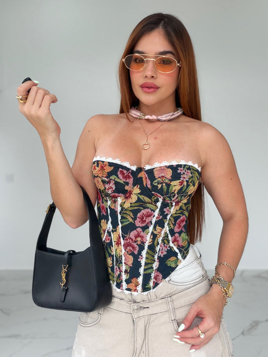 LUXE AURA BLACK CORSET