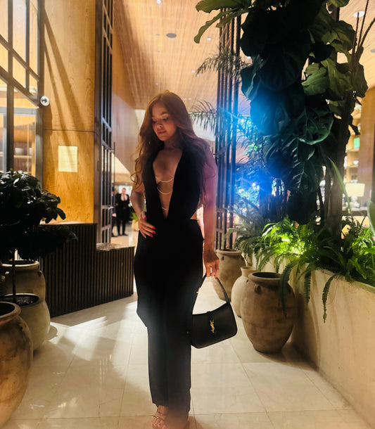 VELVET BLACK JUMPSUIT