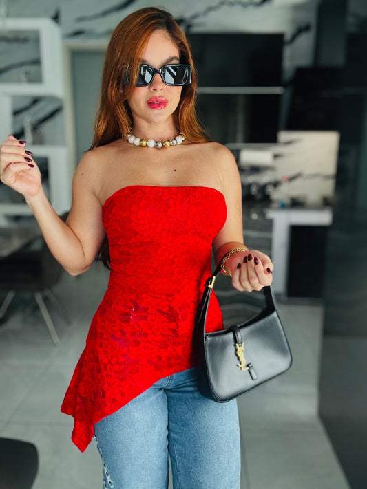 RED DESIRE TOP