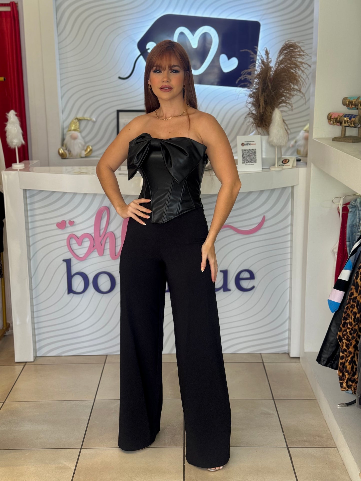 CUT OUT BLACK JUMPSUIT