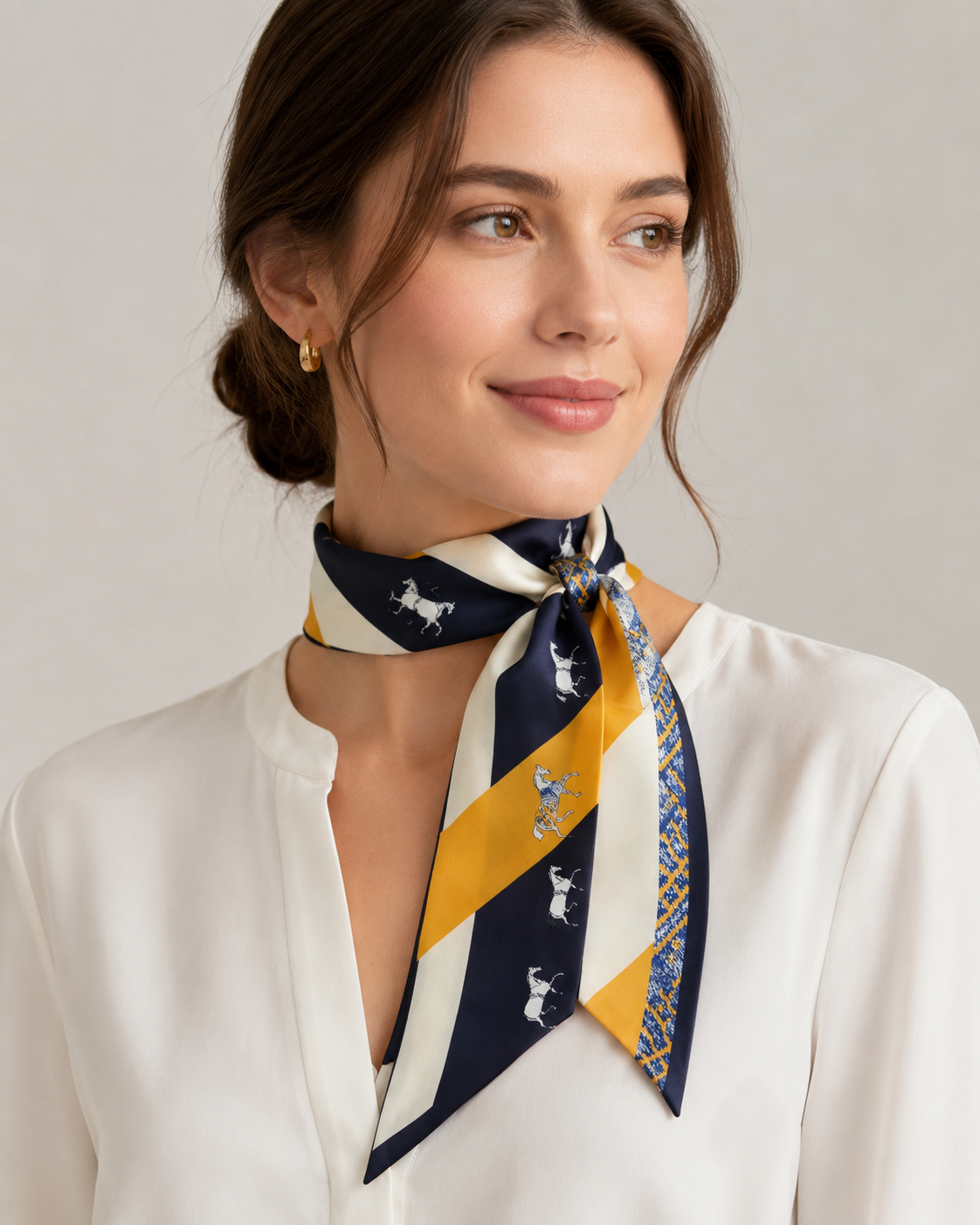 YELLOW TWILLY SCARF