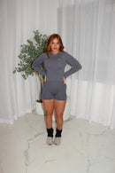 SEAMLESS LONG SLEEVE GREY SET
