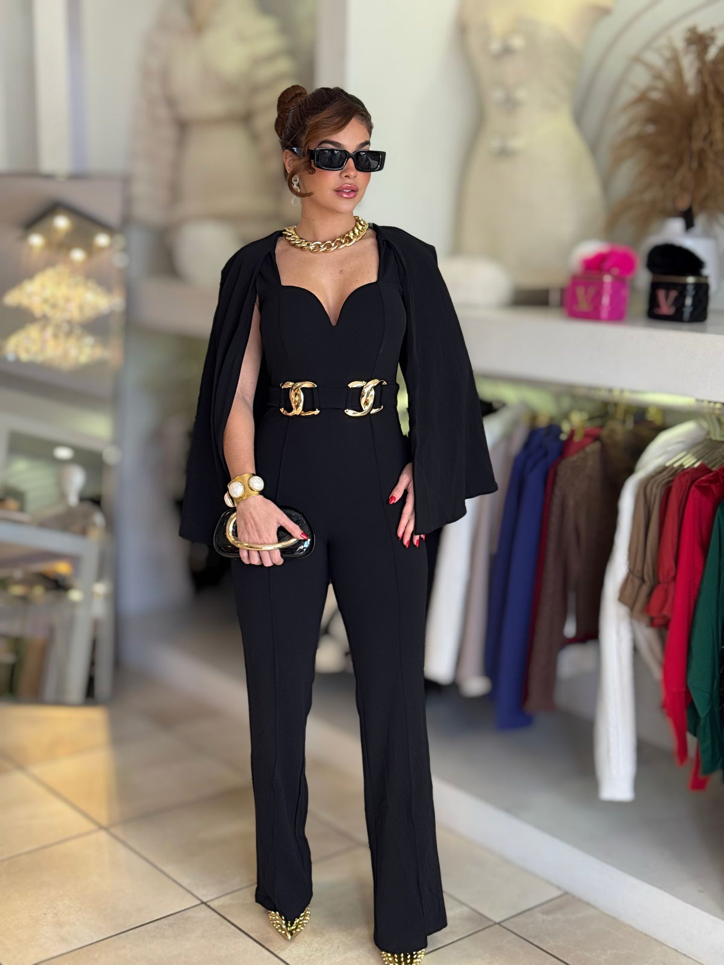 ELF BLACK COUTURE JUMPSUIT