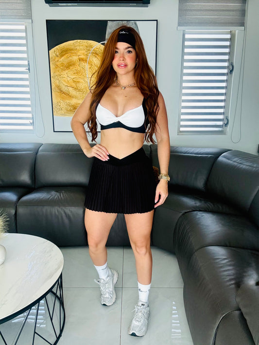 AZIRA BLACK SKIRT SET