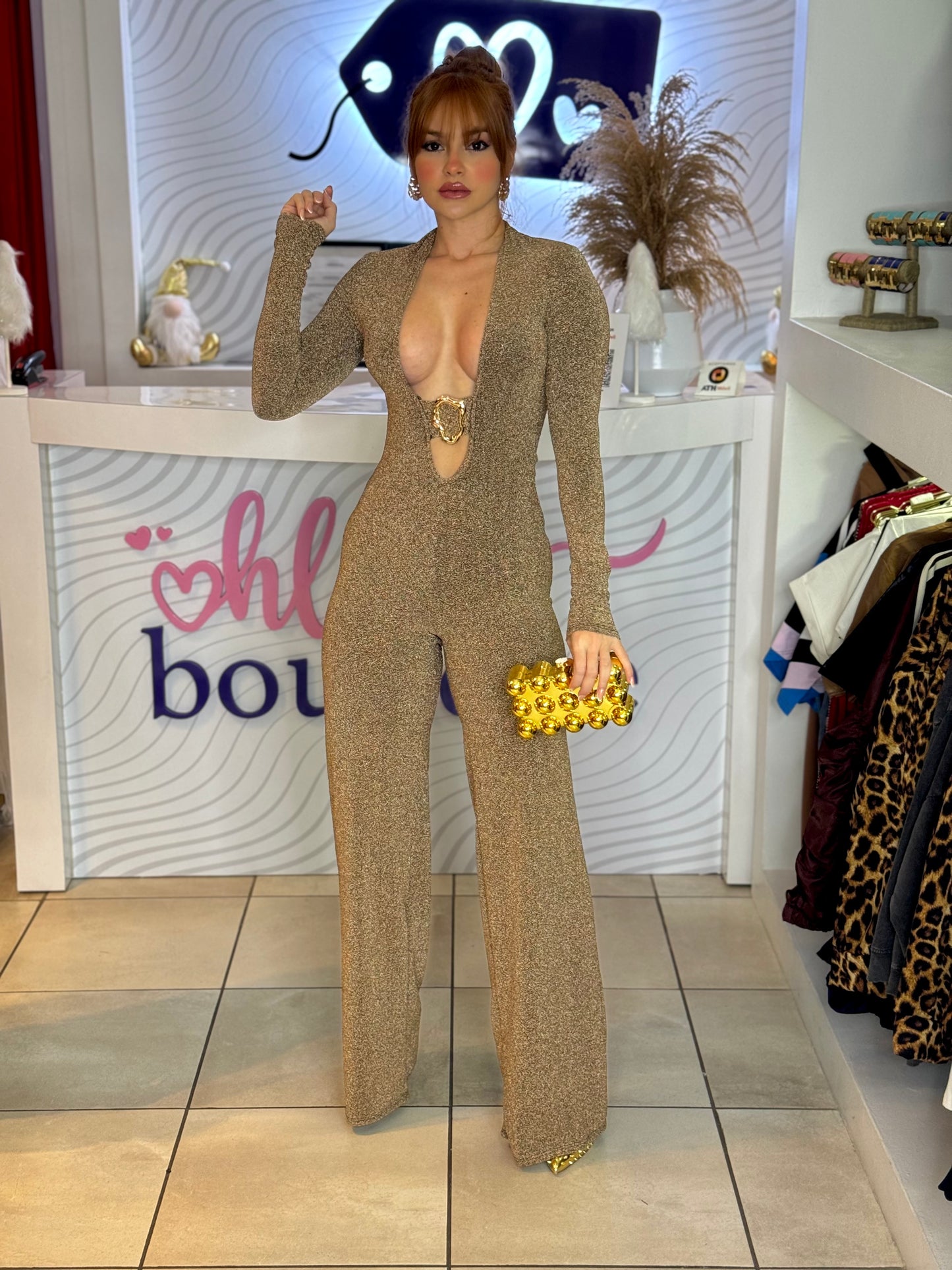 RING GOLD JUMPSUIT