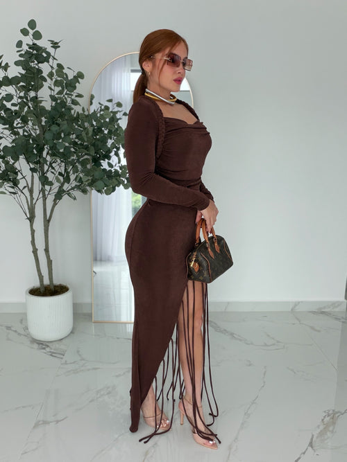 CHARACTER MOCHA DRESS