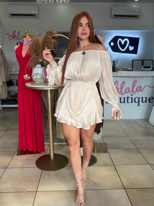 CREAMY LUXE DRESS