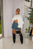 EVER TEAL SKIRT