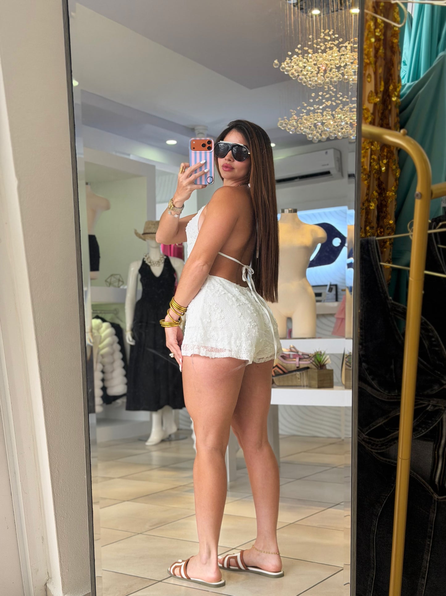 VACAY WHITE ROMPER