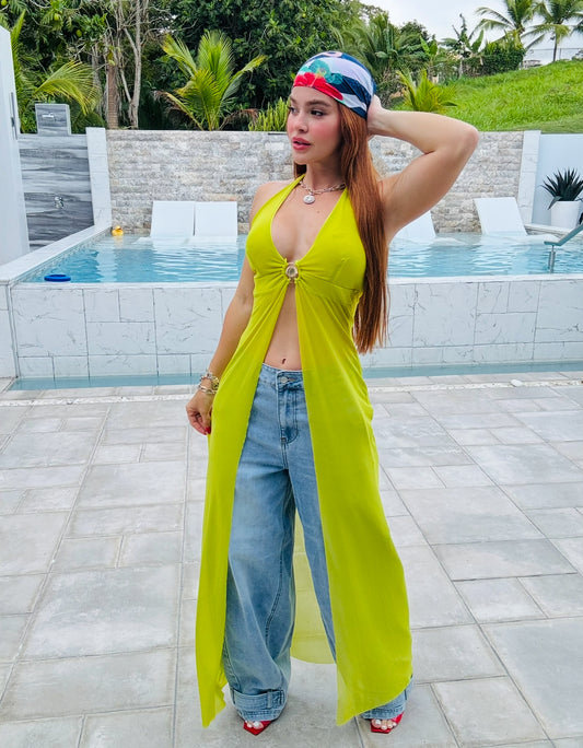 SHELL GREEN TOP