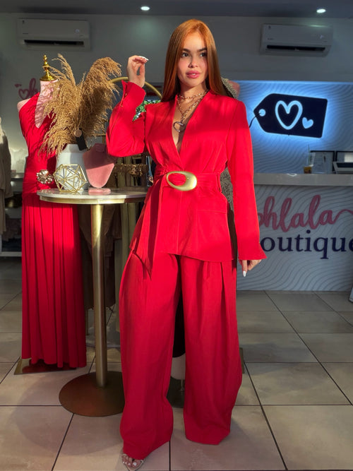 THE BOSS RED BLAZER