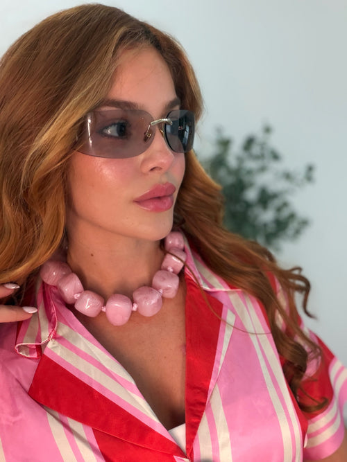 AURA PINK NECKLACE