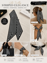 LINE BLACK SCARF
