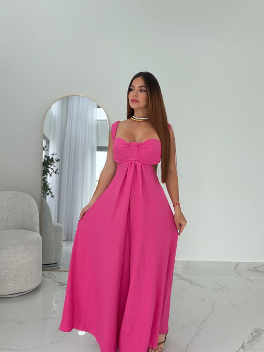 LUXE FUSHIA JUMPSUIT