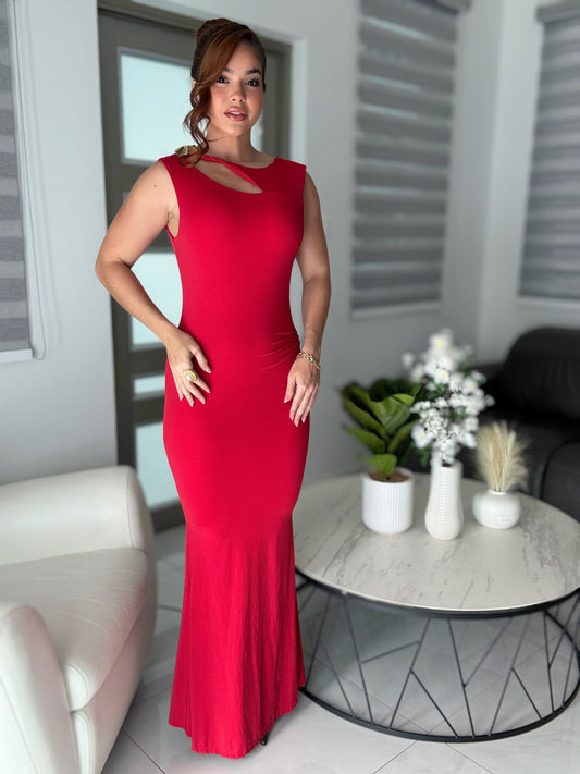 CONFIDENCE RED DRESS