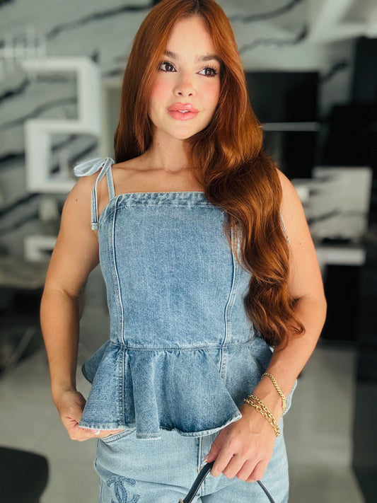 COZY DENIM TOP