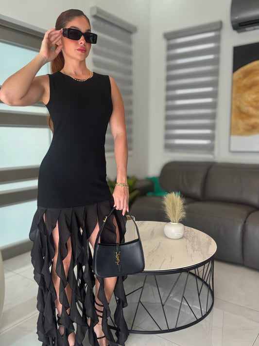 BLACK LUXE DRESS