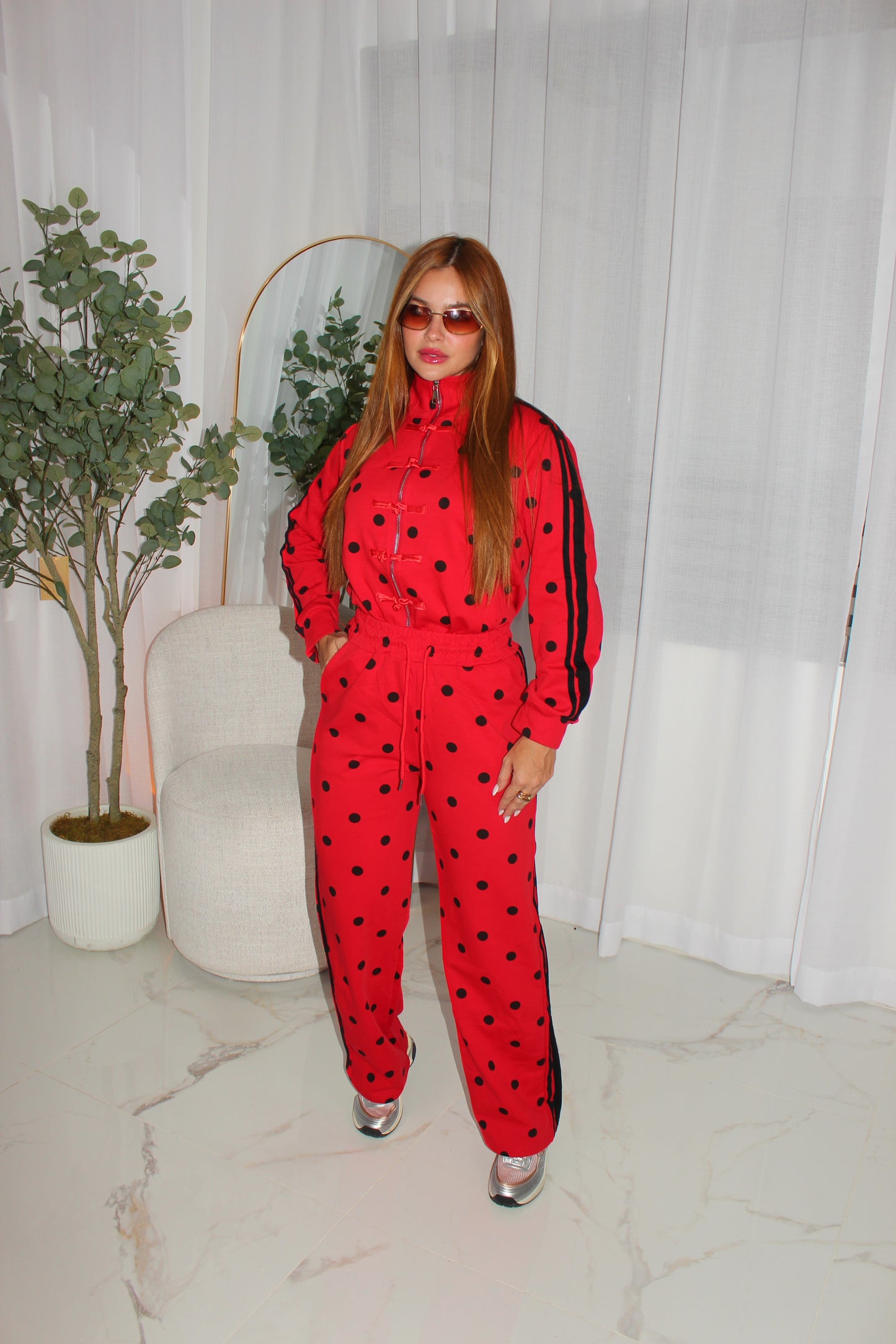 WILLOW POLKA RED SET