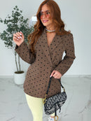 DATE MOCHA POLKA BLAZER