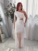 WHITE LUNA DRESS
